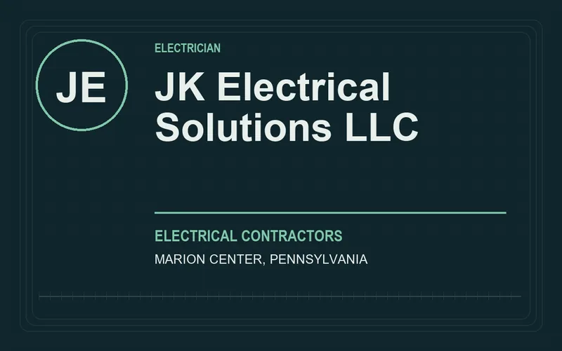 JK Electrical Solutions LLC in Marion Center, Pennsylvania