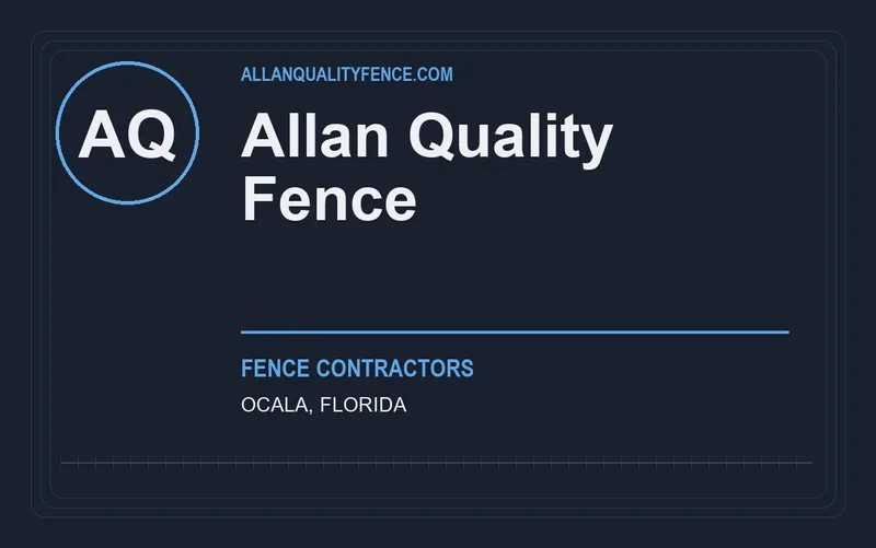 Allan Quality Fence in Ocala, Florida