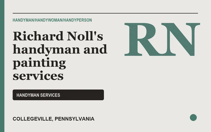 Richard Noll's handyman and painting services in Collegeville, Pennsylvania