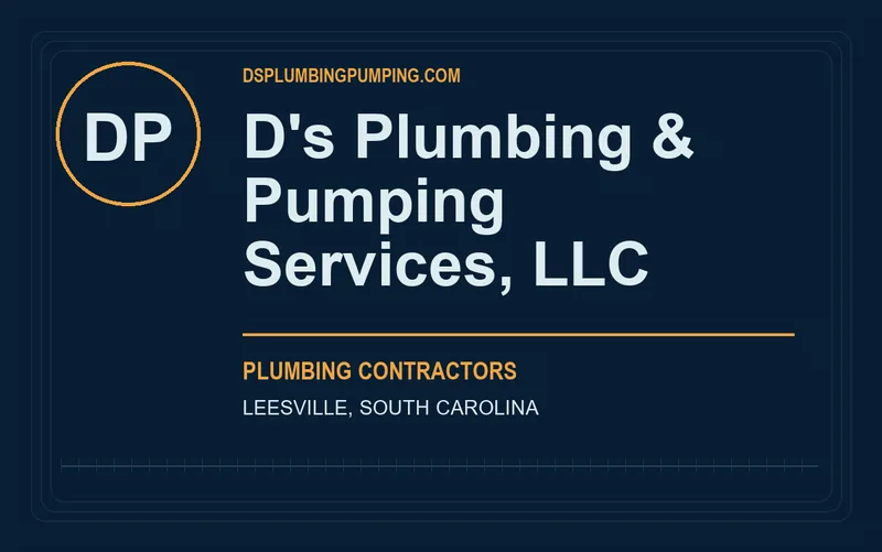 D's Plumbing & Pumping Services, LLC in Leesville, South Carolina