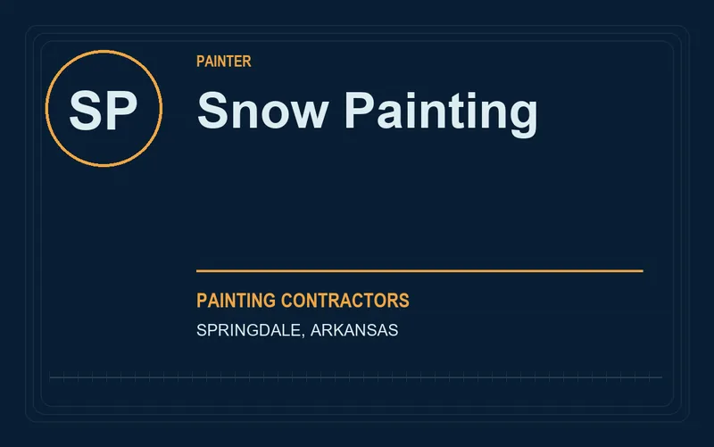 Snow Painting in Springdale, Arkansas