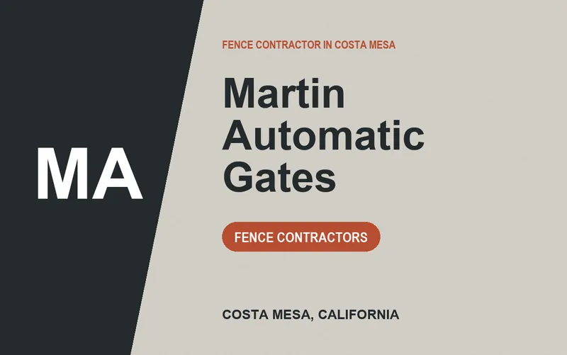 Martin Automatic Gates in Costa Mesa, California