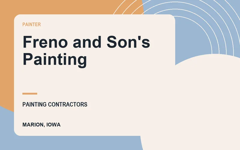 Freno and Son's Painting in Marion, Iowa