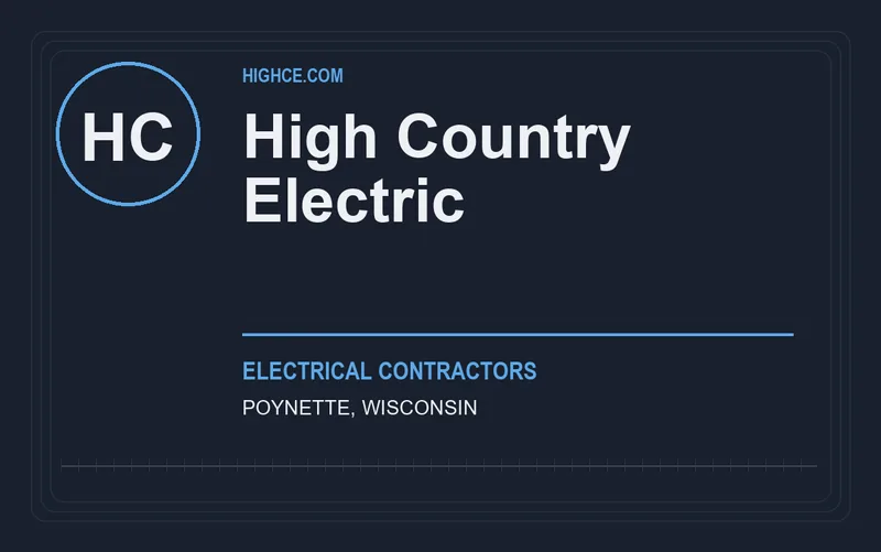 High Country Electric in Poynette, Wisconsin