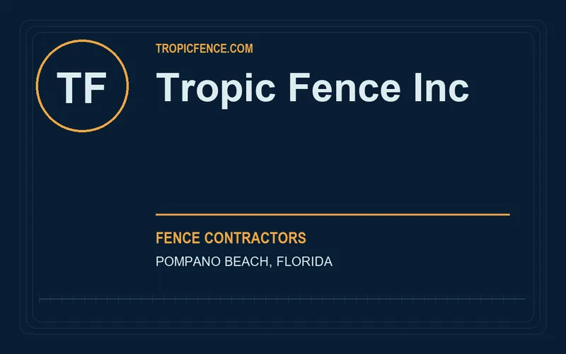 Tropic Fence Inc in Pompano Beach, Florida