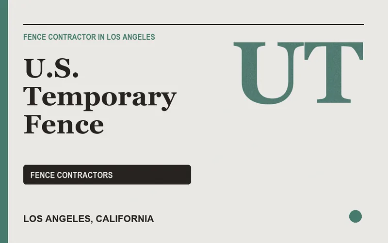 U.S. Temporary Fence in Los Angeles, California