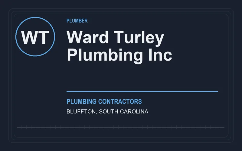 Ward Turley Plumbing Inc in Bluffton, South Carolina