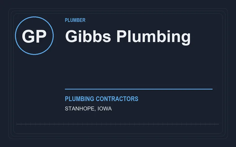 Gibbs Plumbing in Stanhope, Iowa