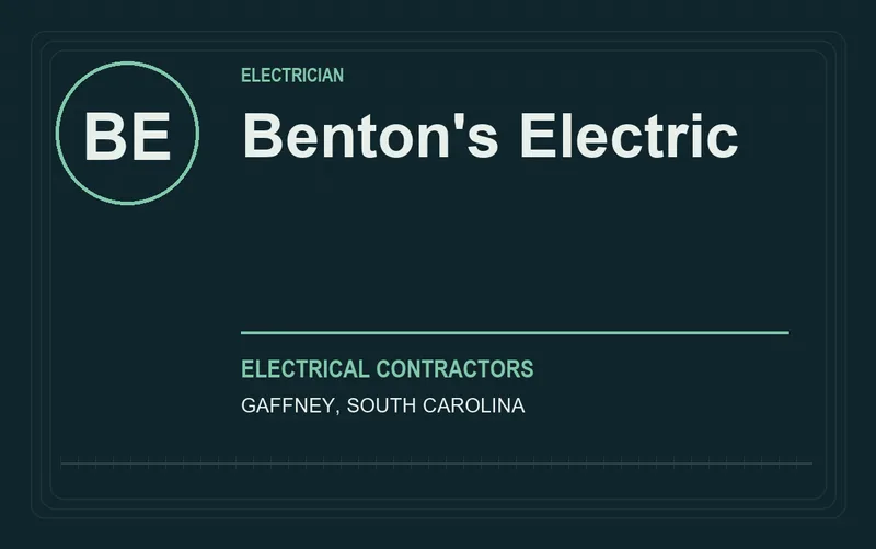 Benton's Electric in Gaffney, South Carolina