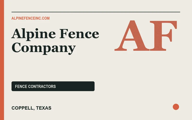 Alpine Fence Company in Coppell, Texas