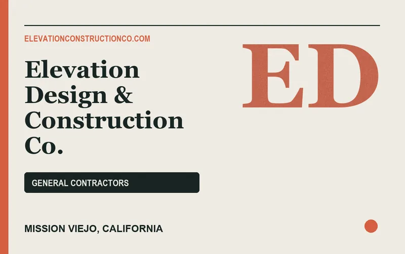 Elevation Design & Construction Co. in Mission Viejo, California