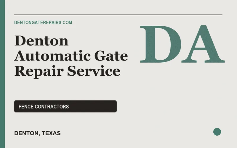 Denton Automatic Gate Repair Service in Denton, Texas