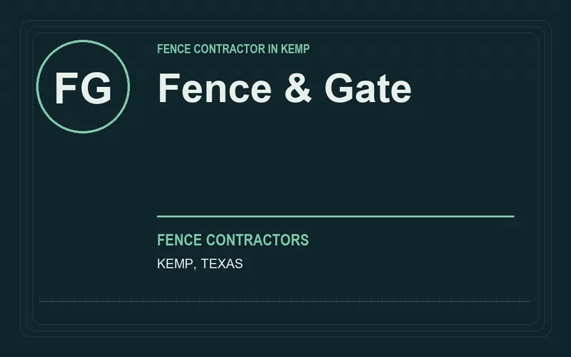 Fence & Gate in Kemp, Texas