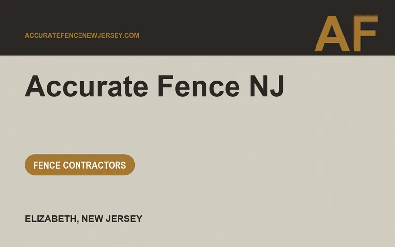 Accurate Fence NJ in Elizabeth, New Jersey