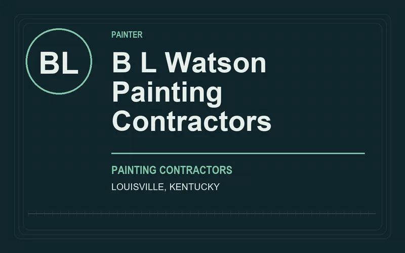 B L Watson Painting Contractors in Louisville, Kentucky
