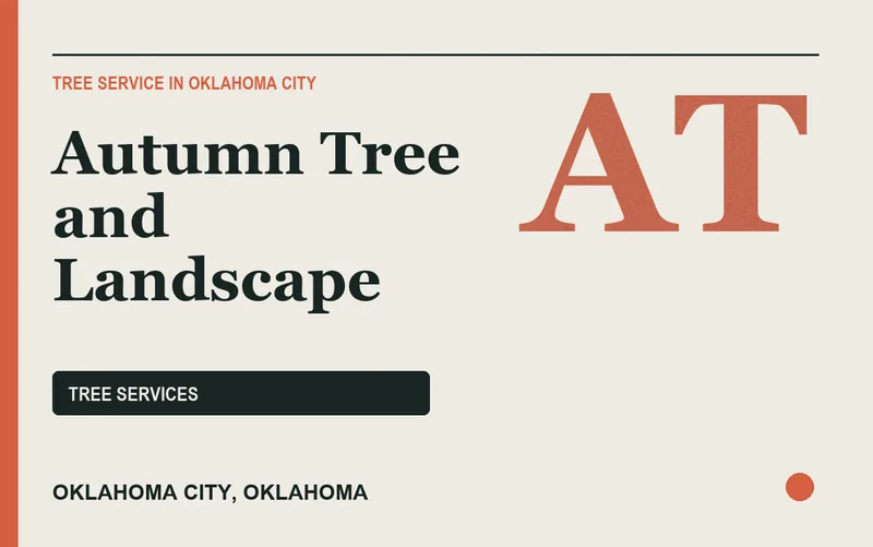 Autumn Tree and Landscape in Oklahoma City, Oklahoma
