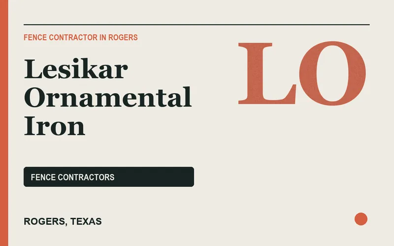 Lesikar Ornamental Iron in Rogers, Texas