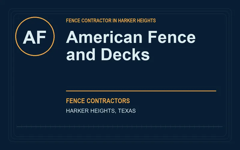 American Fence and Decks in Harker Heights, Texas