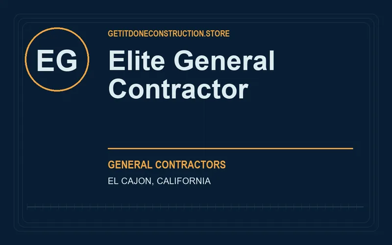 Elite General Contractor in El Cajon, California