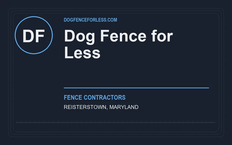 Dog Fence for Less in Reisterstown, Maryland