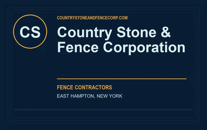Country Stone & Fence Corporation in East Hampton, New York