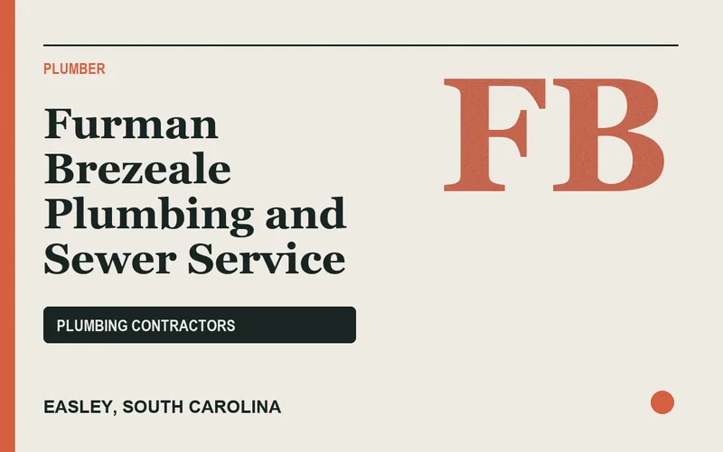 Furman Brezeale Plumbing and Sewer Service in Easley, South Carolina