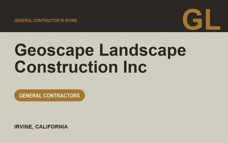 Geoscape Landscape Construction Inc in Irvine, California