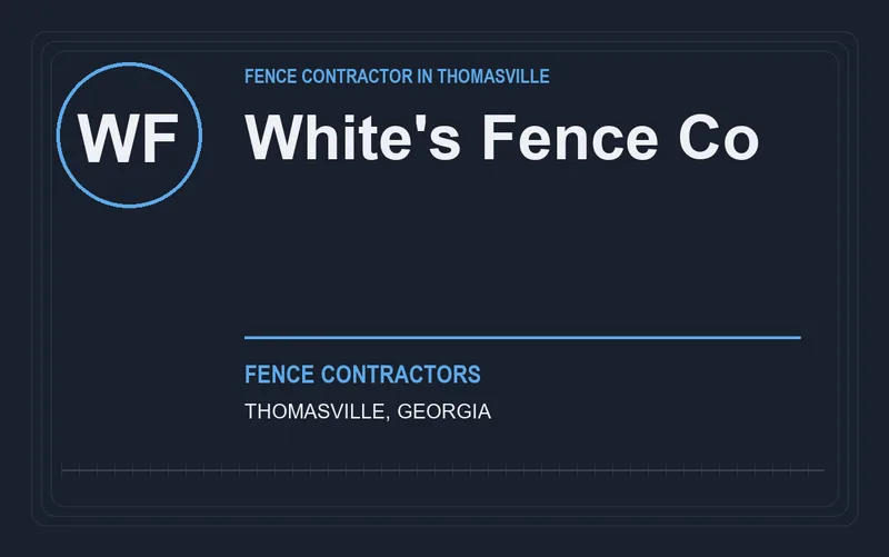 White's Fence Co in Thomasville, Georgia