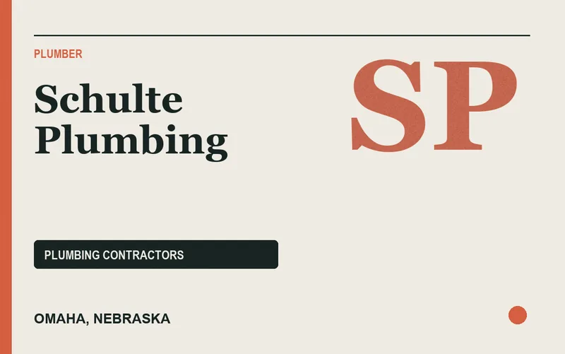 Schulte Plumbing in Omaha, Nebraska