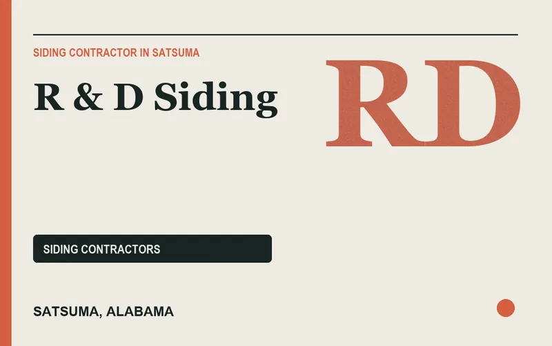 R & D Siding in Satsuma, Alabama