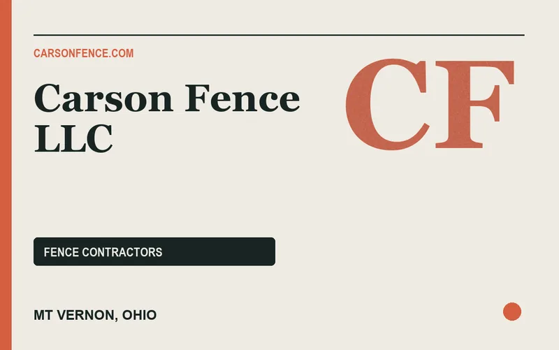Carson Fence LLC in Mt Vernon, Ohio