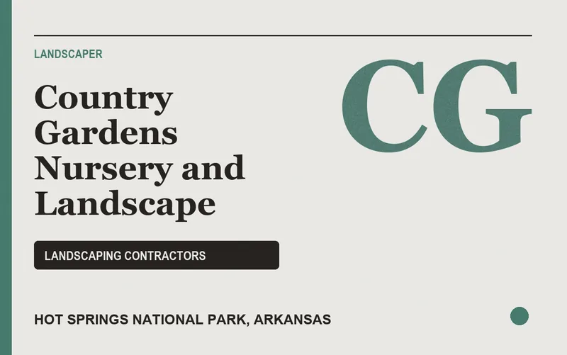 Country Gardens Nursery and Landscape in Hot Springs National Park, Arkansas