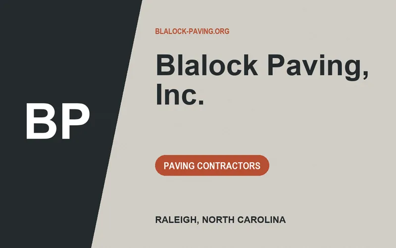 Blalock Paving, Inc. in Raleigh, North Carolina