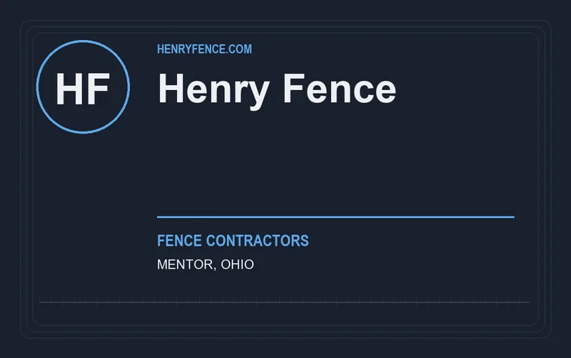 Henry Fence in Mentor, Ohio
