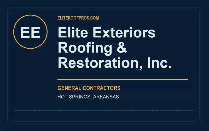 Elite Exteriors Roofing & Restoration, Inc. in Hot Springs, Arkansas