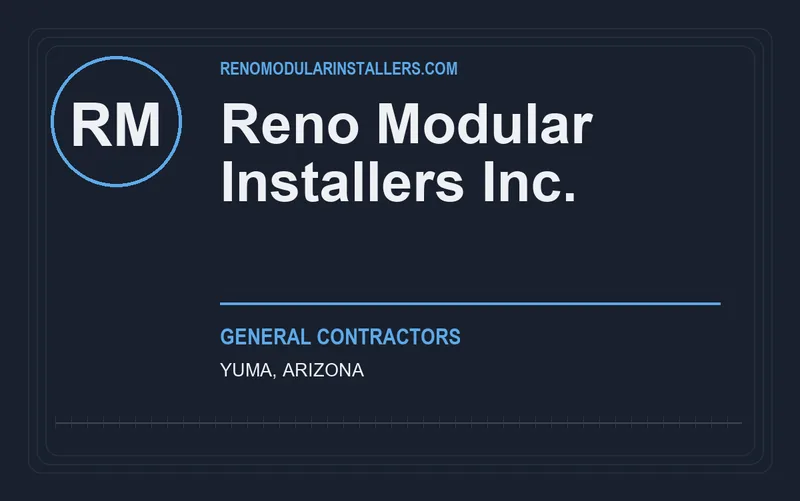 Reno Modular Installers Inc. in Yuma, Arizona