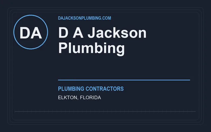 D A Jackson Plumbing in Elkton, Florida