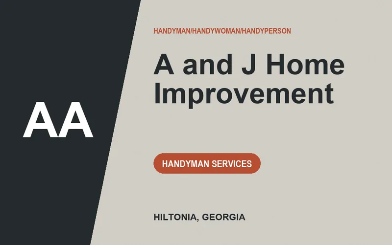 A and J Home Improvement in Hiltonia, Georgia