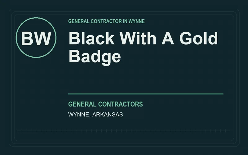 Black With A Gold Badge in Wynne, Arkansas