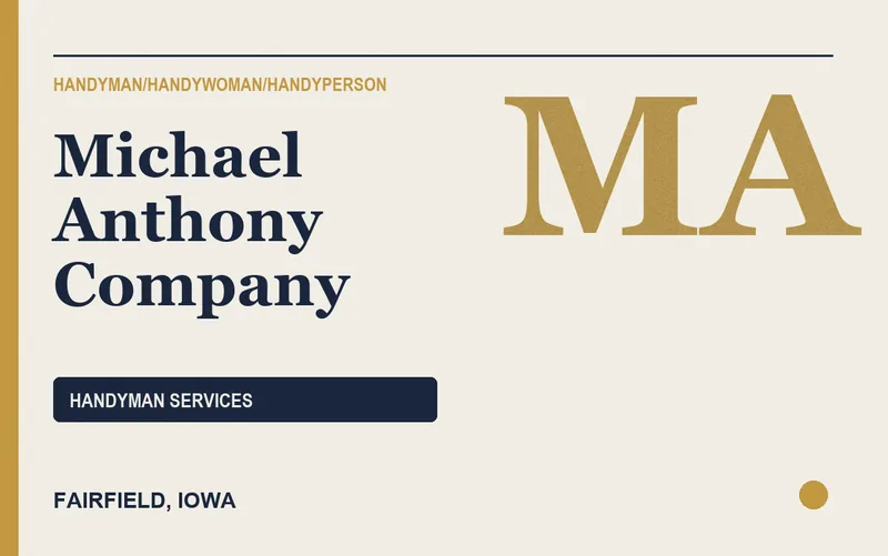 Michael Anthony Company in Fairfield, Iowa