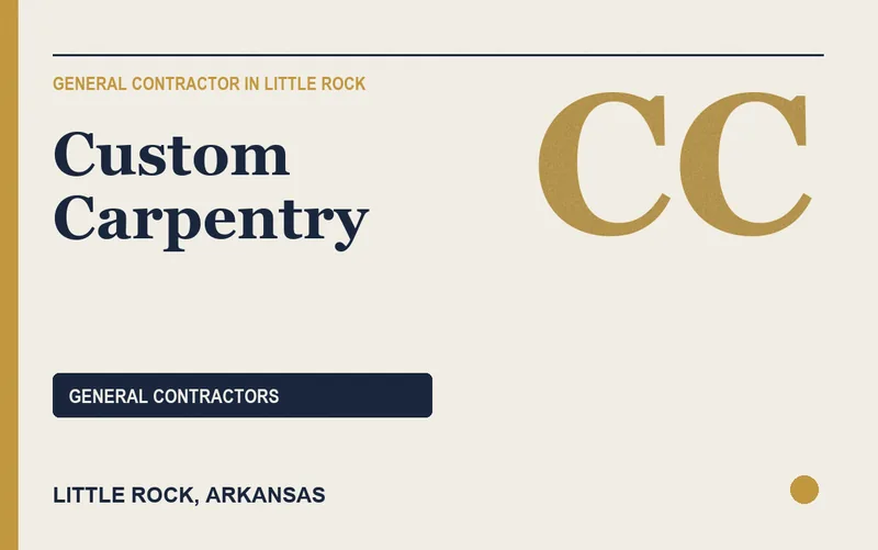 Custom Carpentry in Little Rock, Arkansas