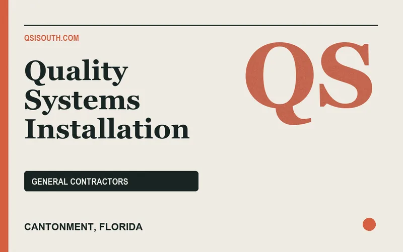Quality Systems Installation in Cantonment, Florida