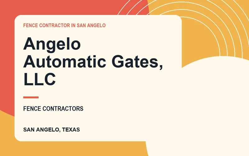 Angelo Automatic Gates, LLC in San Angelo, Texas