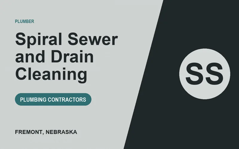 Spiral Sewer and Drain Cleaning in Fremont, Nebraska