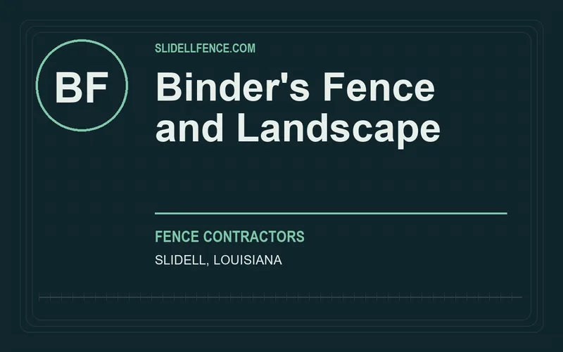 Binder's Fence and Landscape in Slidell, Louisiana