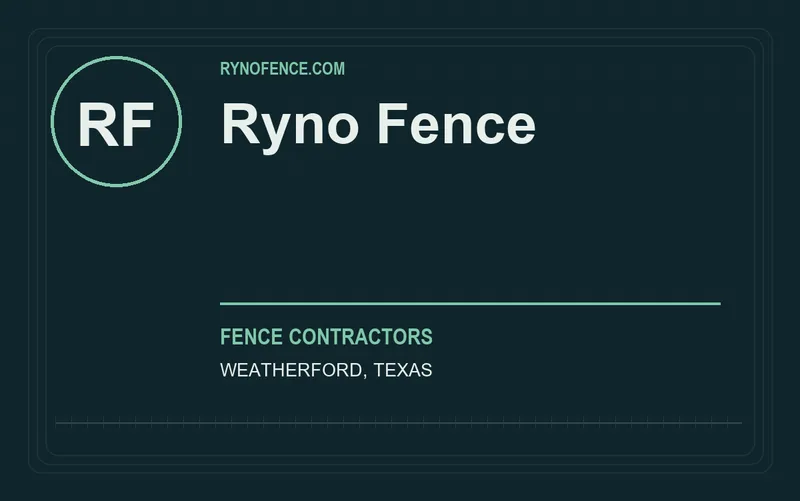 RYNO FENCE in Weatherford, Texas