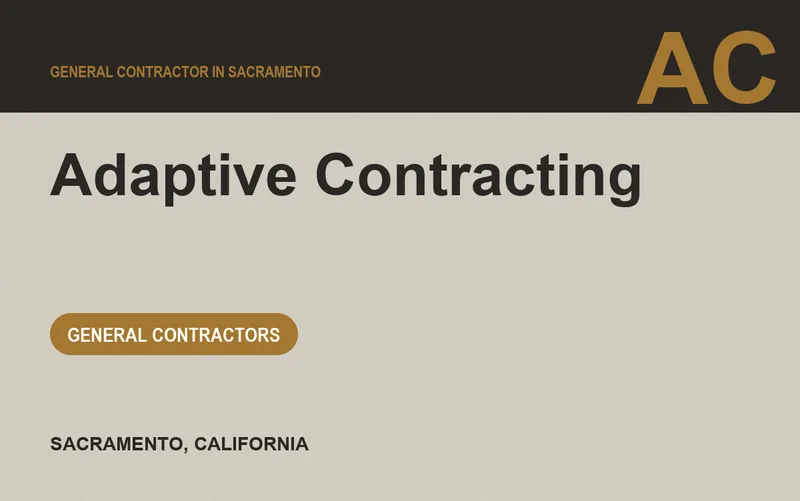 Adaptive Contracting in Sacramento, California