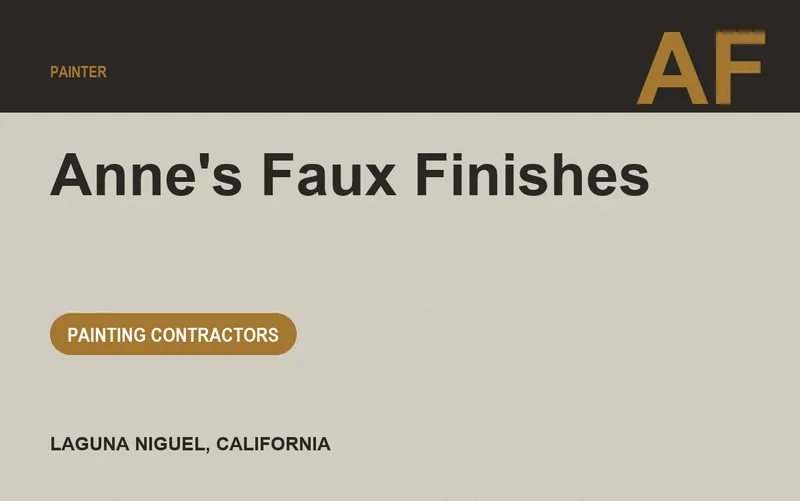 Anne's Faux Finishes in Laguna Niguel, California