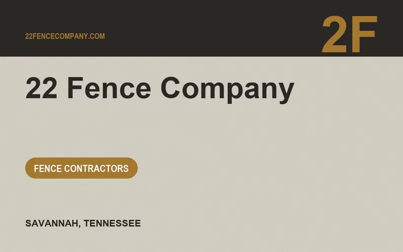 22 Fence Company in Savannah, Tennessee