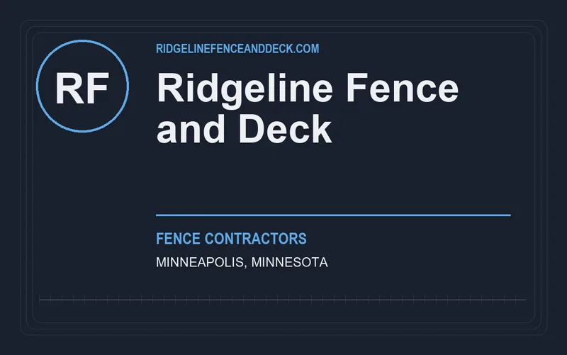 Ridgeline Fence and Deck in Minneapolis, Minnesota